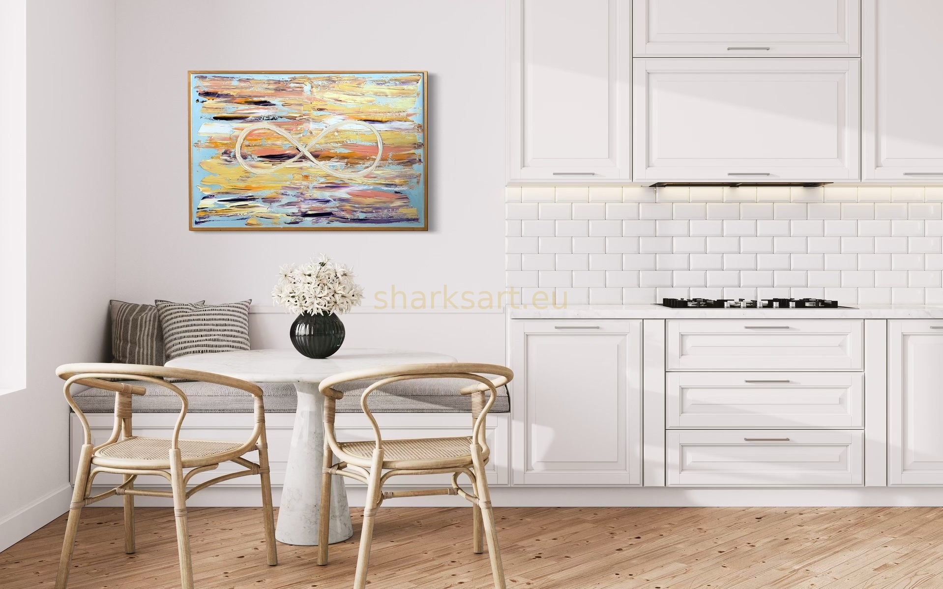Infinity – Nekonečno, abstraktní obraz, print papír/deska/plátno 40×60 a 60×90, Šárka Trnová