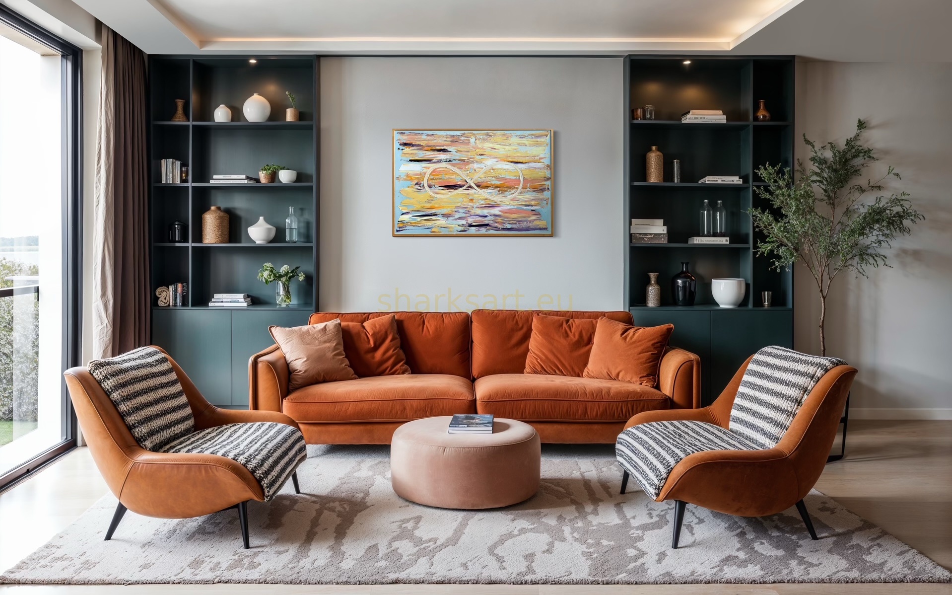 Infinity – Nekonečno, abstraktní obraz, print papír/deska/plátno 40×60 a 60×90, Šárka Trnová