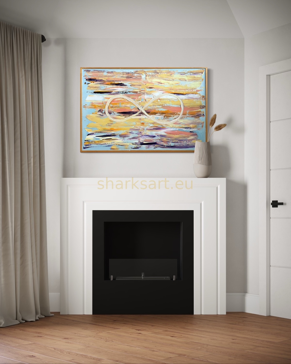 Infinity – Nekonečno, abstraktní obraz, print papír/deska/plátno 40×60 a 60×90, Šárka Trnová