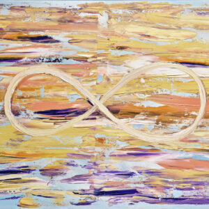 Infinity – Nekonečno, abstraktní obraz, print papír/deska/plátno 40×60 a 60×90, Šárka Trnová