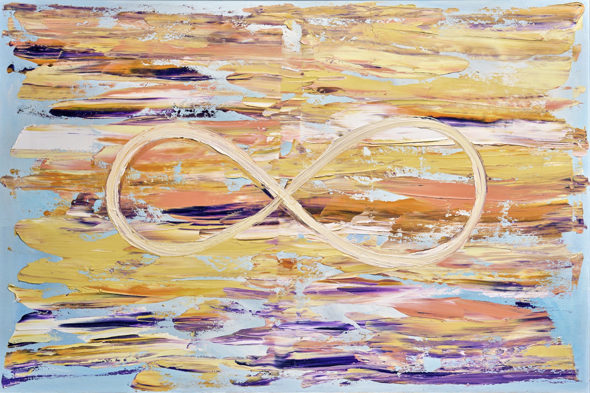 Infinity – Nekonečno, abstraktní obraz, print papír/deska/plátno 40×60 a 60×90, Šárka Trnová