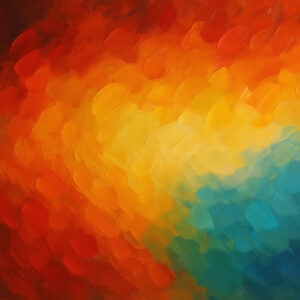 Zrod jitra – abstraktní obraz, fine-art print A3/A4 a plátno 70×100/50×70, Šárka Trnová